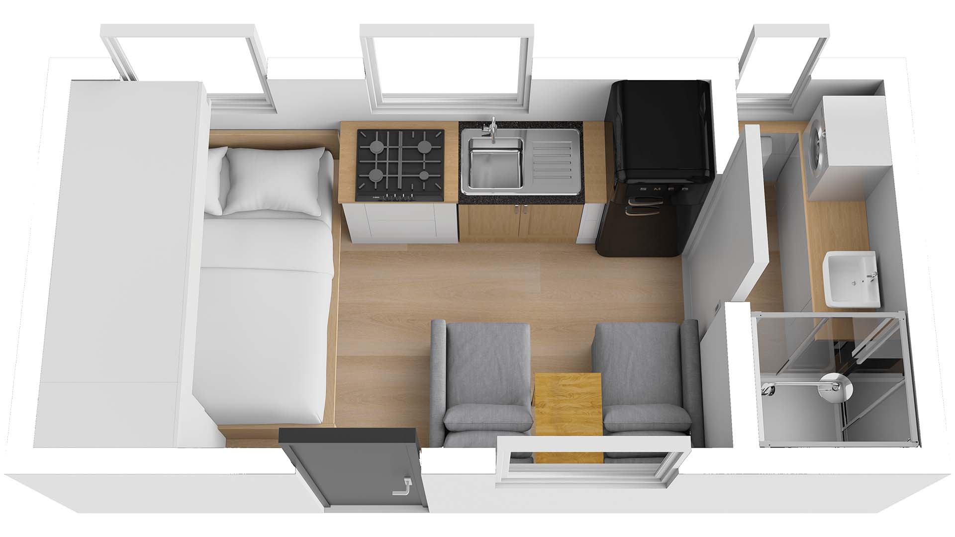 MR15E-EMB Caravan Floorplan