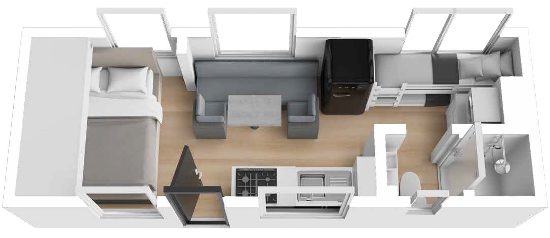 RO19BE-EMB Caravan Floorplan